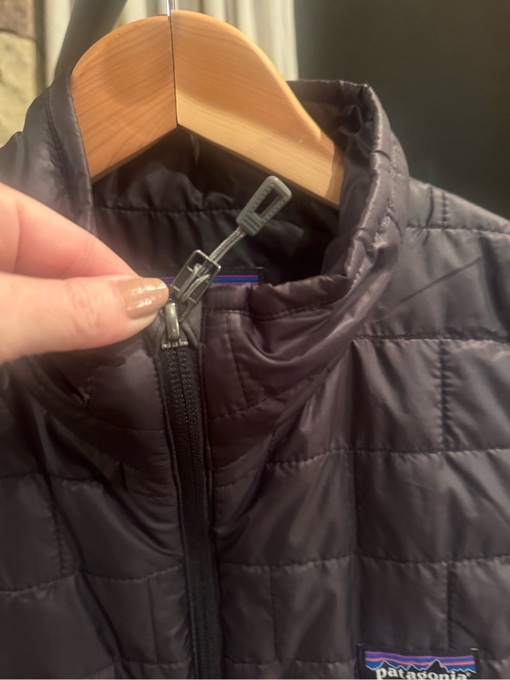 Mens Patagonia vest black M Medium EUC - Picture 10 of 15
